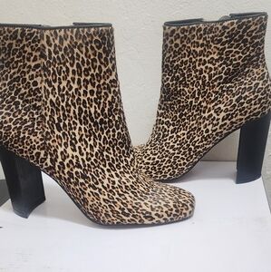 Dolce Vita Leopard Print Heeled Boots